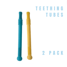 Load image into Gallery viewer, Silicone Teething Tubes - 2 Pack
